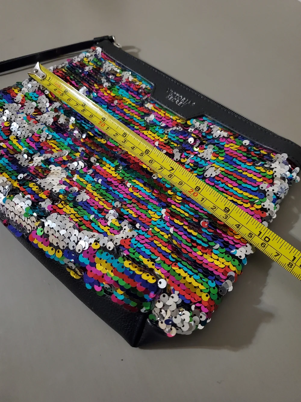 Victoria's Secret Multicolor Sequin Zip Pouch